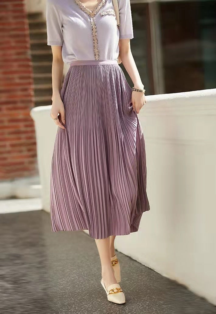 Women's Delicate Artistic Pleated Skirt