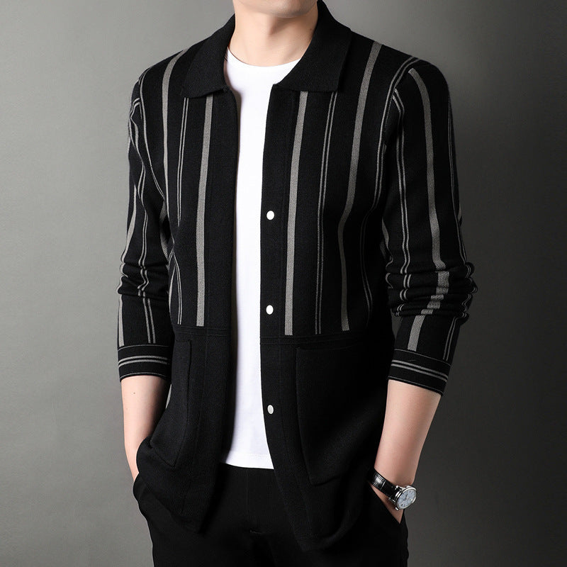 Knitwear Coat Middle-aged Men's Business Casual