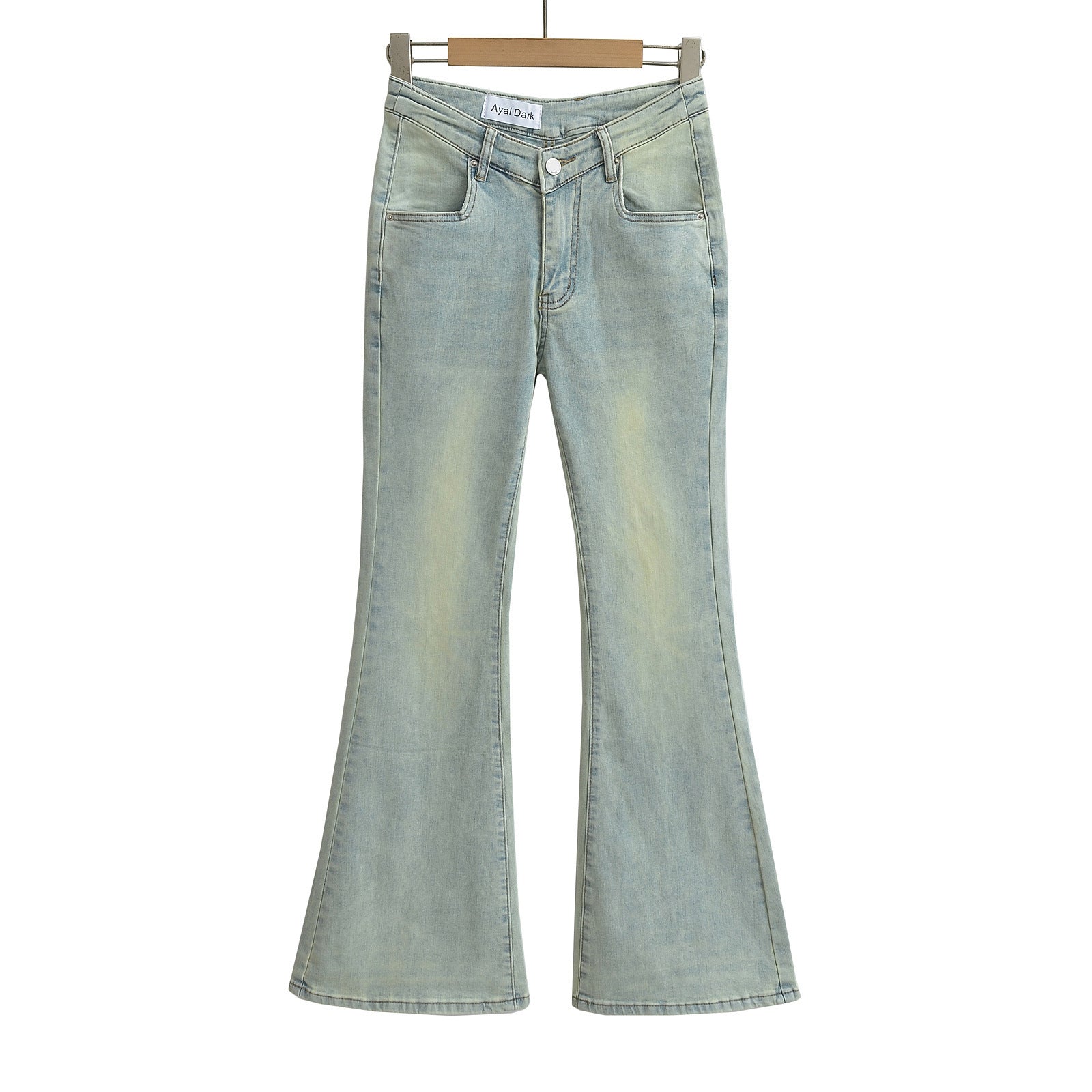 Fuli Washed Nostalgic Skinny Jeans For Women