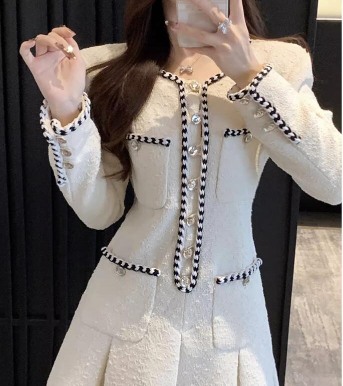 Women's French-style Tweed Dress