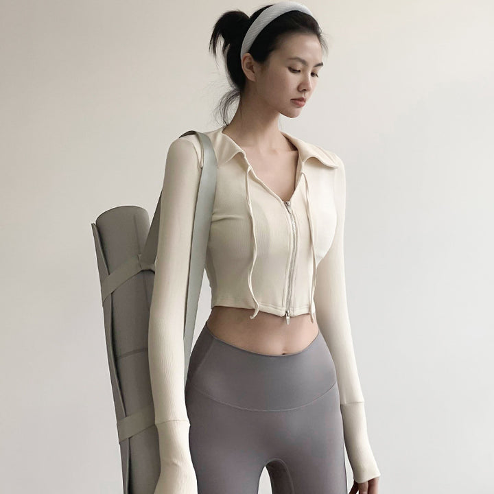 Autumn And Winter Yoga Jacket Running Quick-drying Long Sleeve