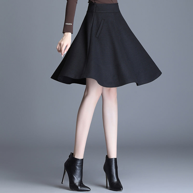 New Korean Versatile High Waist Fashion Slim Skirt