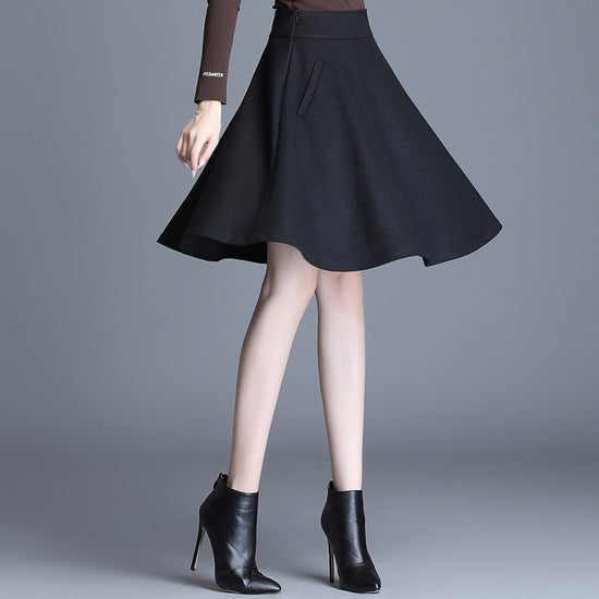 New Korean Versatile High Waist Fashion Slim Skirt