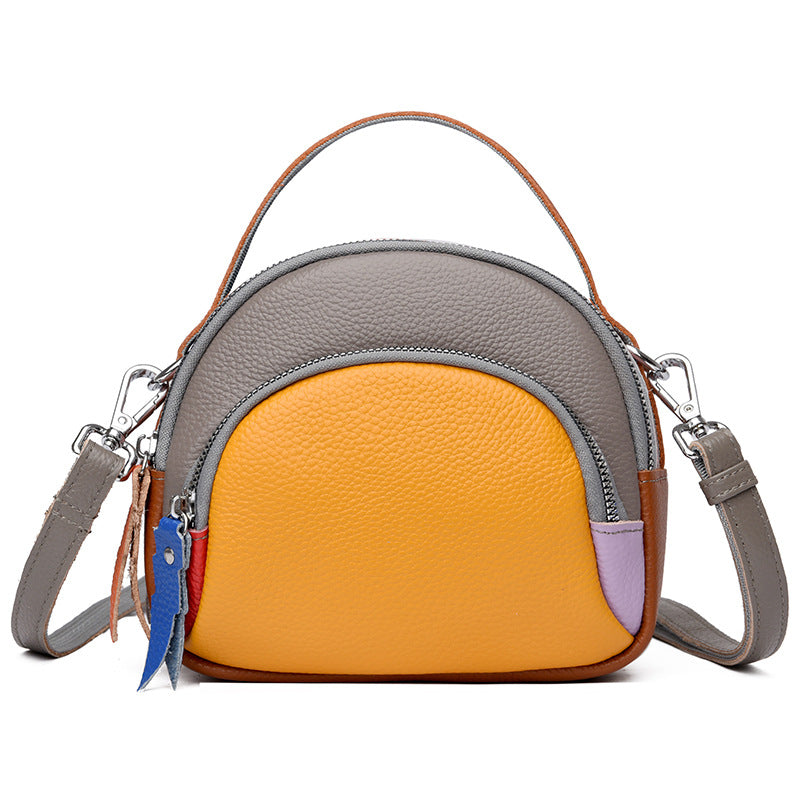 Hand-held Crossbody First Layer Cowhide Leather Single-shoulder Bag