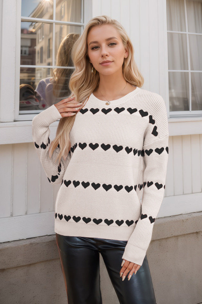 Valentine's Day Love Pullover Women's Knitwear