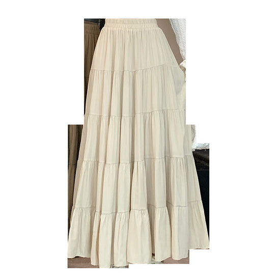 Spring And Summer High Waist Design Sense A- Line Skirt