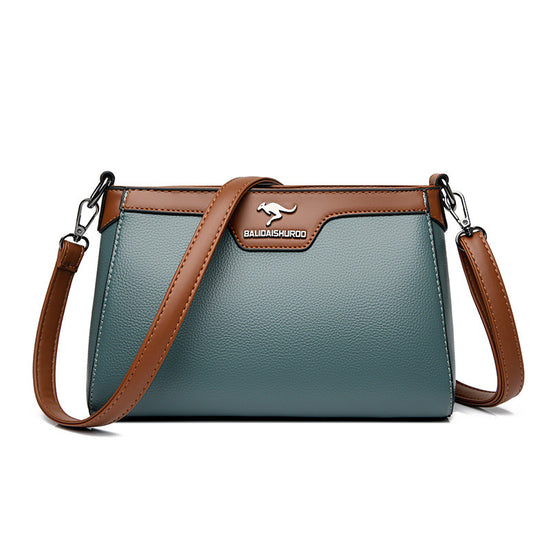 One Shoulder Soft Leather Small Square Stitching Women's Cross-body Bag