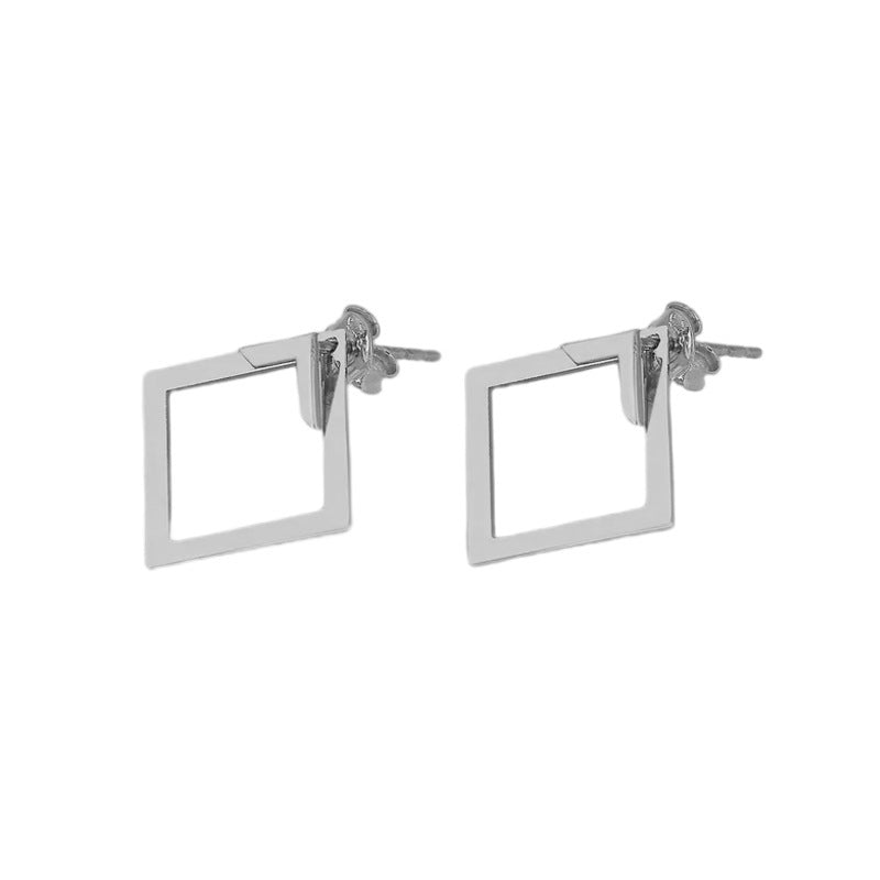 Women's Simple European And American Style Square Geometric Earrings