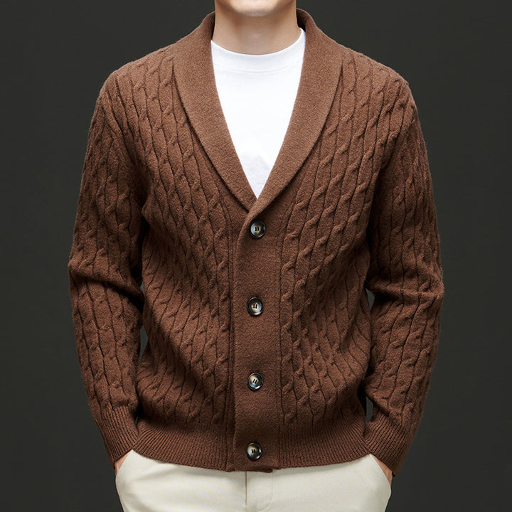 Autumn New Men's Knitwear Cardigan Casual Coat Sweater