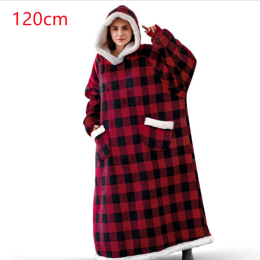 Winter TV Hoodie Blanket Winter Warm Home Clothes Women Men
