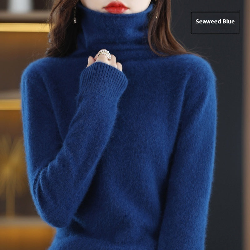 Pullover Short Mink Wool Knitted Sweater Bottoming Shirt