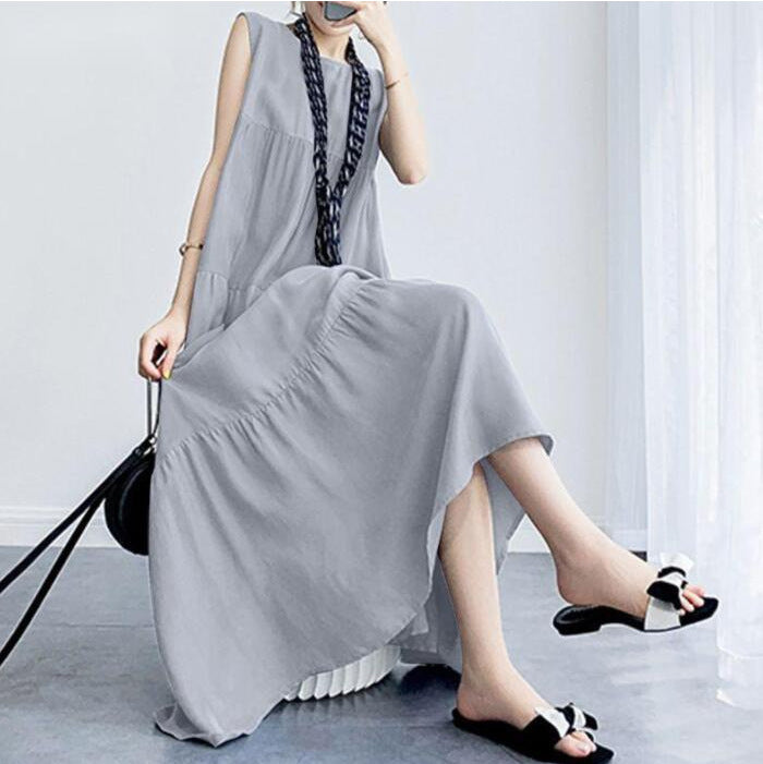 Artistic Temperament Cotton And Linen Casual Dress