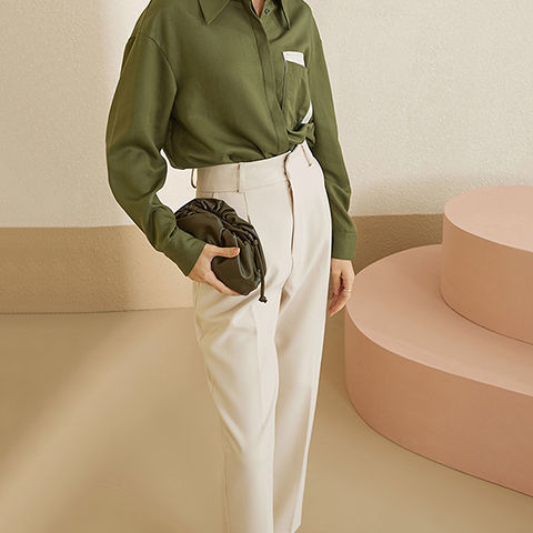 Straight Loose Drape Tapered Casual Pants