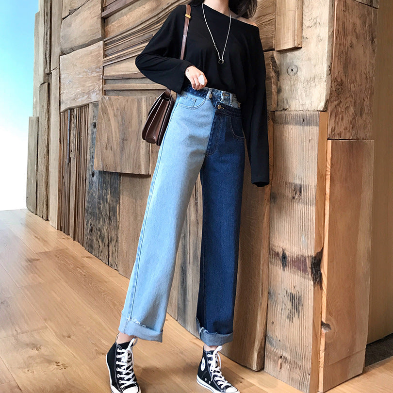 New Hong Kong-style Casual Straight-leg Trousers For Autumn And Winter