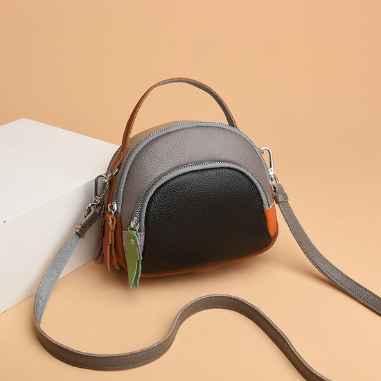 Hand-held Crossbody First Layer Cowhide Leather Single-shoulder Bag