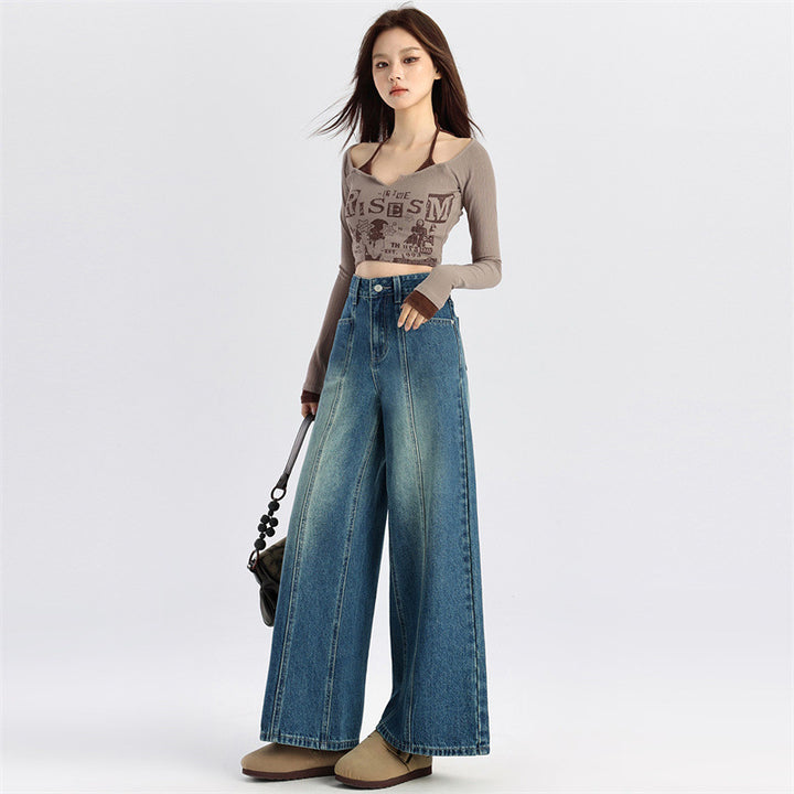 Sweet Cool High Waist Slimming And Wide Leg Jeans