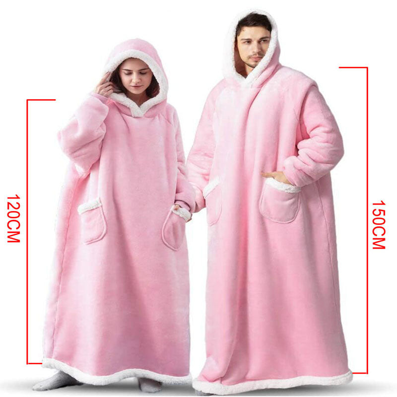 Winter TV Hoodie Blanket Winter Warm Home Clothes Women Men
