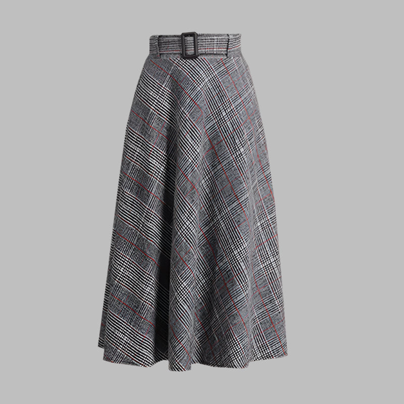 Ladies retro woolen skirt