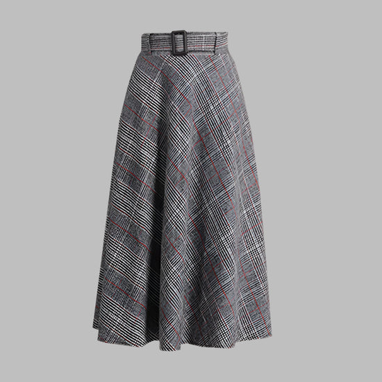Ladies retro woolen skirt
