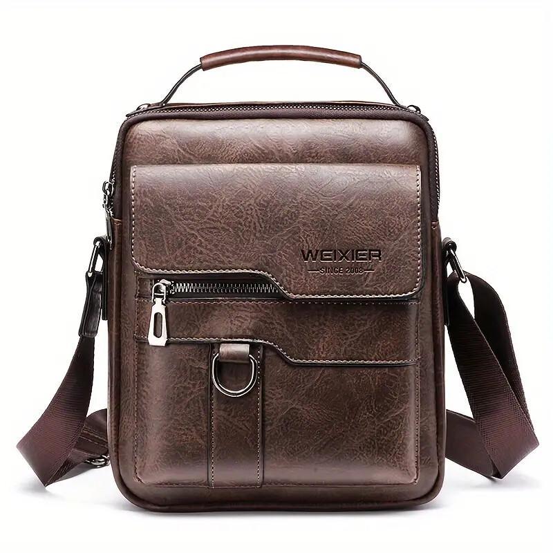 Men's Crossbody/Single Shoulder Retro Trendy Textured Bag