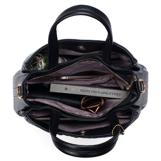 Classic Pattern Women's One-shoulder Diagonal Bag Simple Large-capacity Handbag