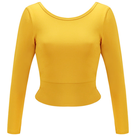 Running Long Sleeve Women Slim T-shirt Yoga Fitness Top
