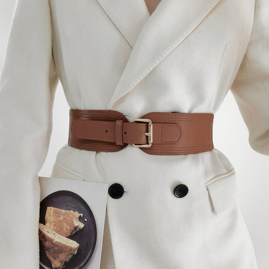 Elastic Waist Seal Square Pin Buckle All-match Fashion Belt