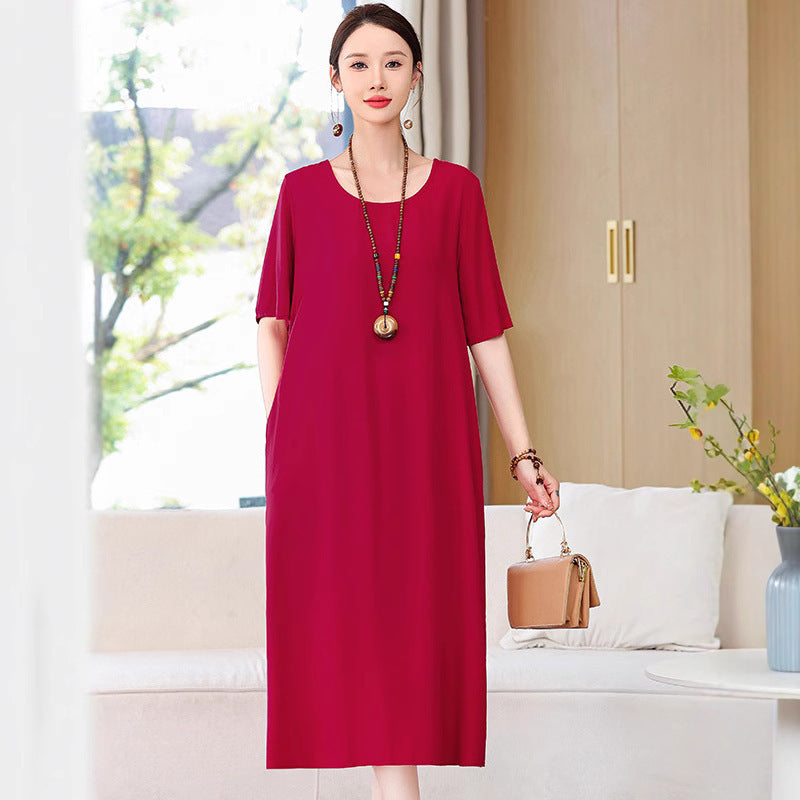 Middle-aged Mom Dress Homewear Outerwear