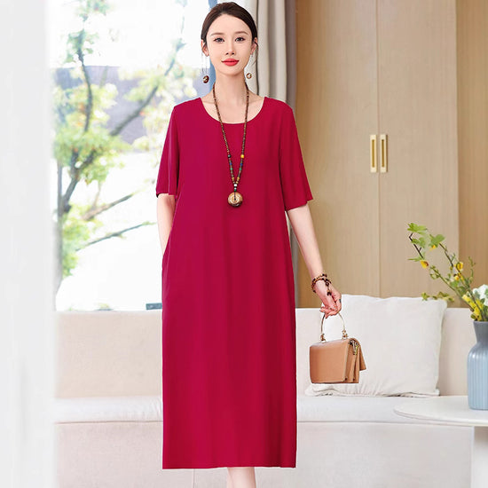 Middle-aged Mom Dress Homewear Outerwear