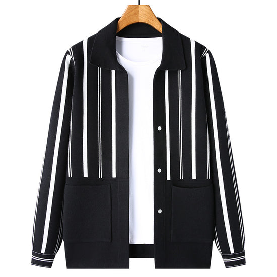 Knitwear Coat Middle-aged Men's Business Casual