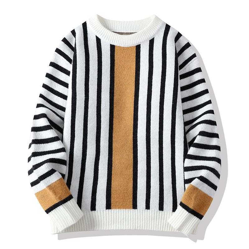 Men Loose Casual Soft Warm  Fall Winter Cashmere Knitted Sweater
