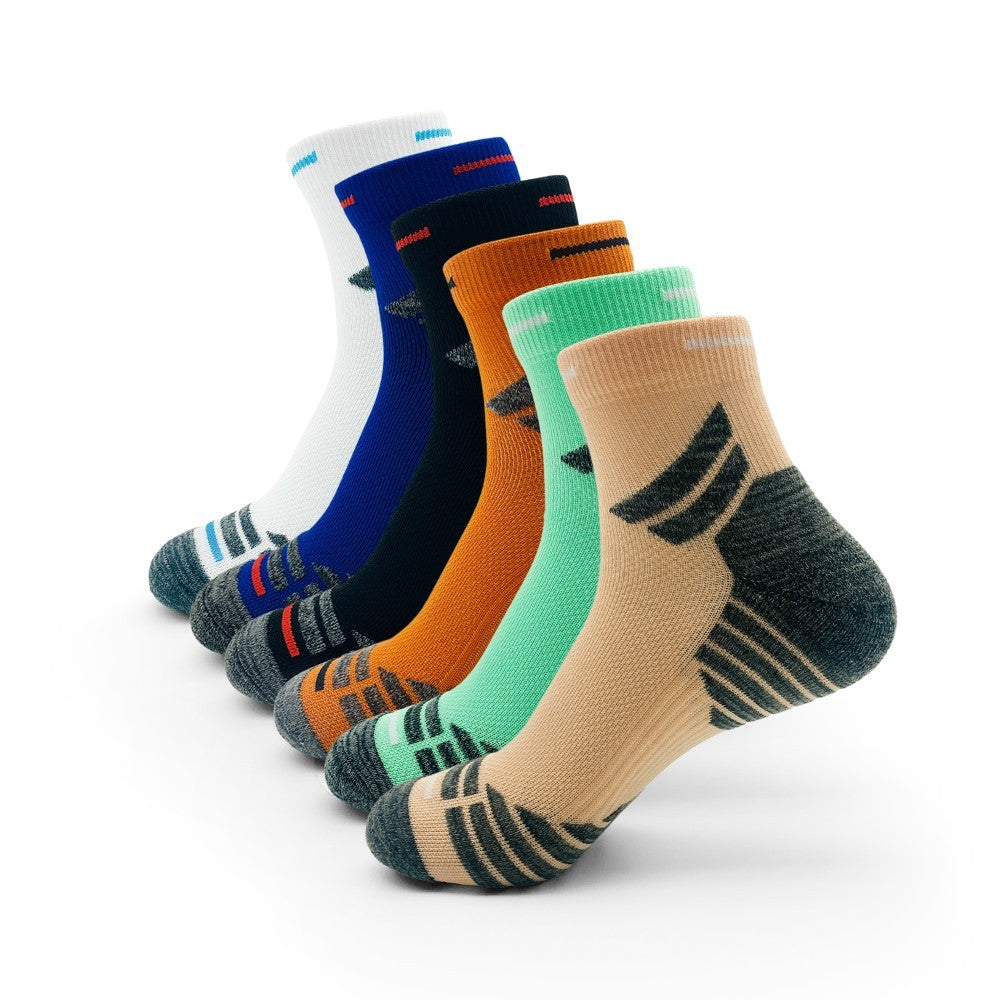 Padded Ankle Socks, 6 Pairs In A Pack. Sports Running Socks