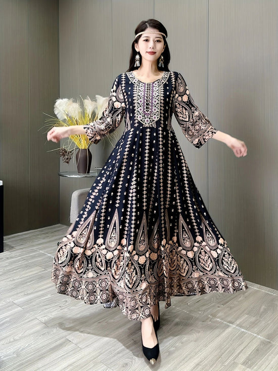 Women's Bohemian Embroidery Dress
