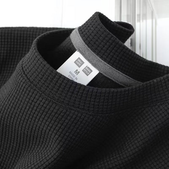 Waffle Men's Casual Half-sleeve Summer Wear