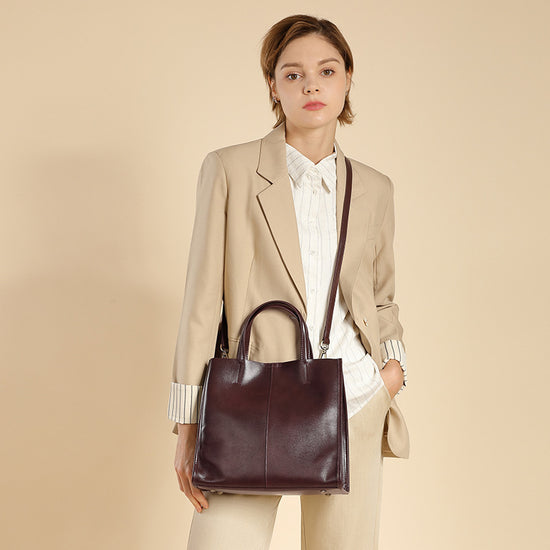 Retro Satchel Large Capacity Women's Tote