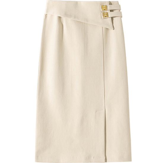 Four Seasons High Waist Mid-length Office Lady Sheath Skirt Women