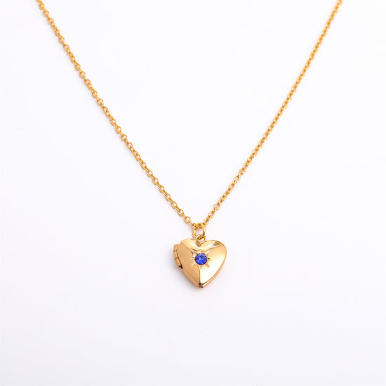 Fashion Love Heart Opening And Closing Album Titanium Steel Necklace