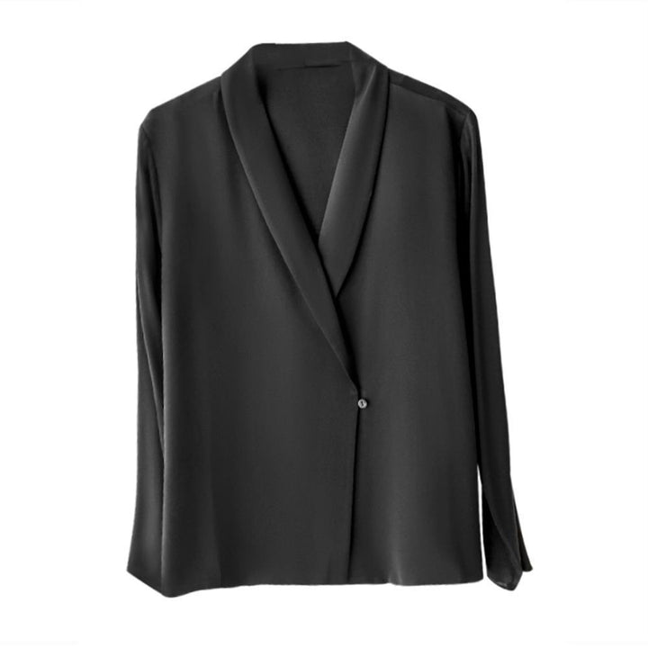 Long Sleeve Temperament Commute Suit Collar Professional Top
