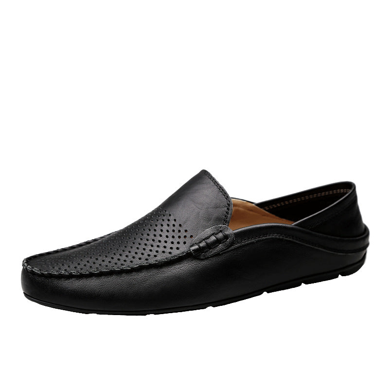 Genuine Leather Casual Cowhide British Soft Bottom Men's Leather Shoes