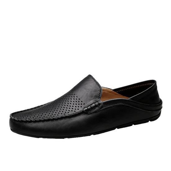 Genuine Leather Casual Cowhide British Soft Bottom Men's Leather Shoes