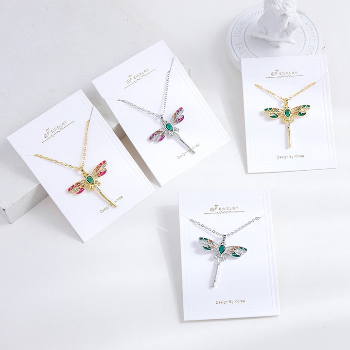 Fashionable All-match Color Zircon Necklace
