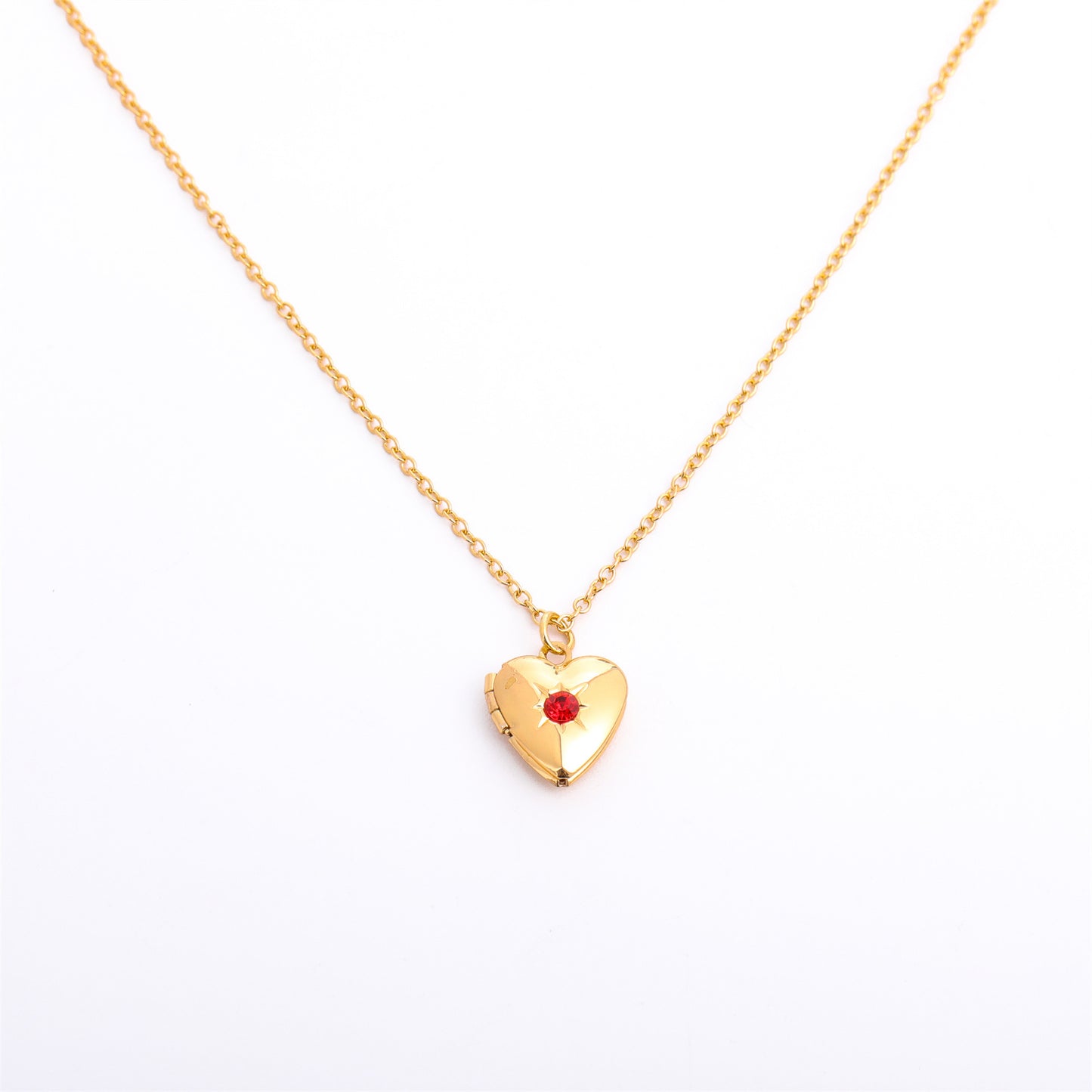 Fashion Love Heart Opening And Closing Album Titanium Steel Necklace