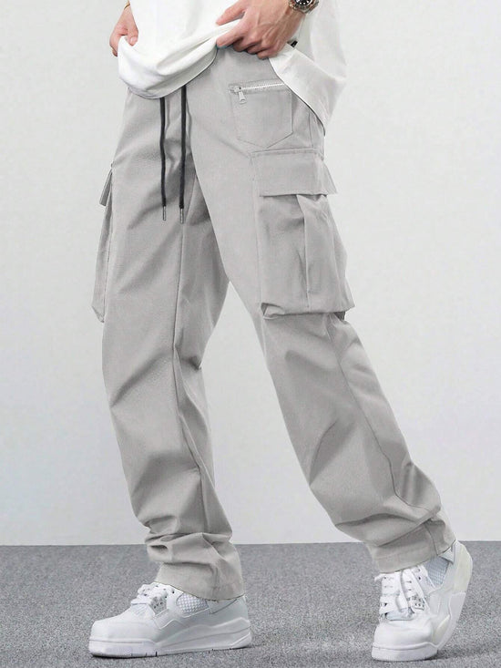 Loose Multi-pocket Casual Men's Overalls
