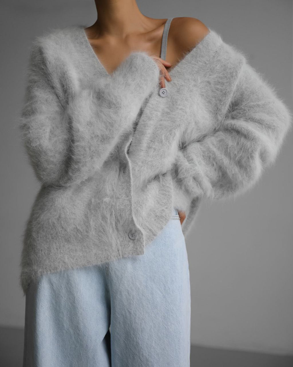 Loose V-neck Cardigan Fall Winter For Women