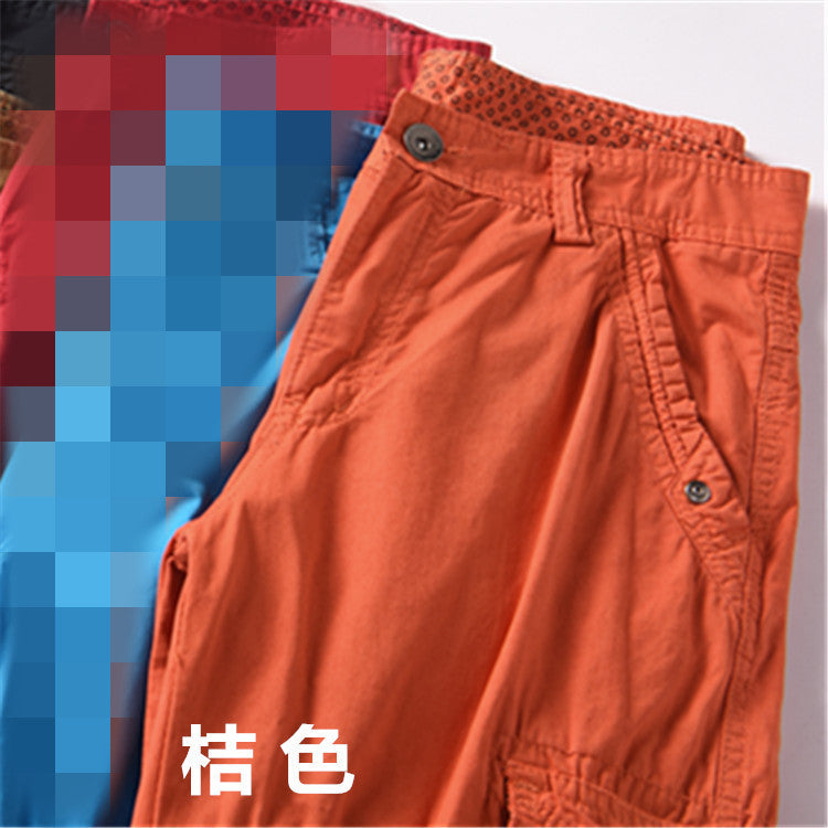 Casual Pants Loose Overknee Cropped Pants Multicolor Plus Size