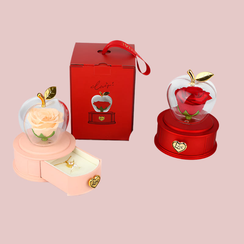 Rose Gift Box Jewelry Box