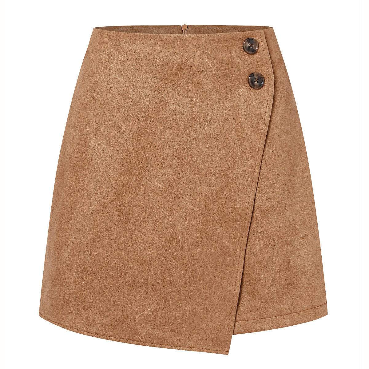 Women's Autumn And Winter Suede Irregular Skirt