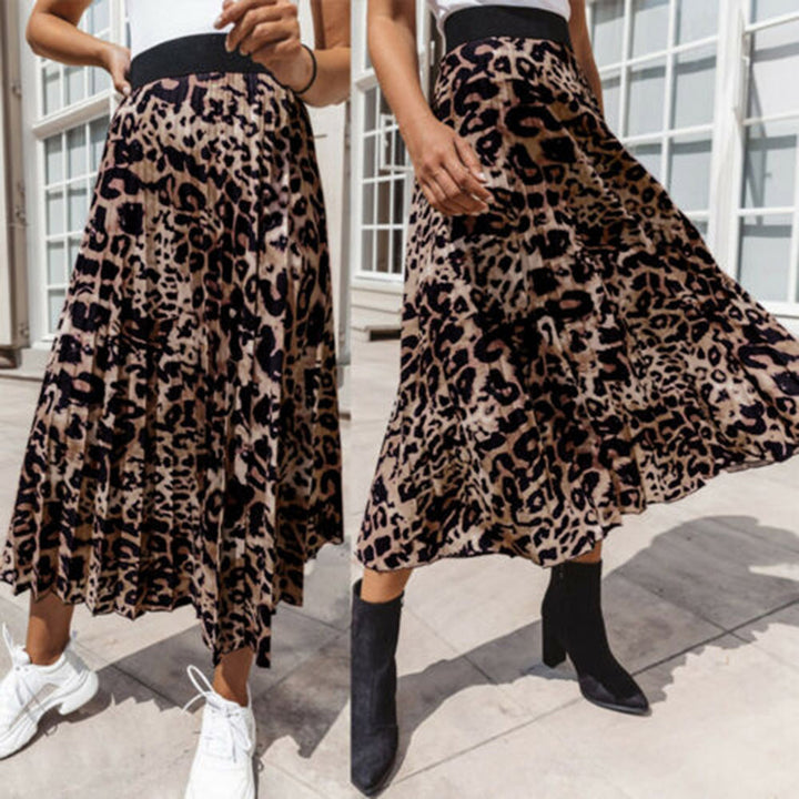 New Leopard Print Sexy A-Line Mini Skirt Women