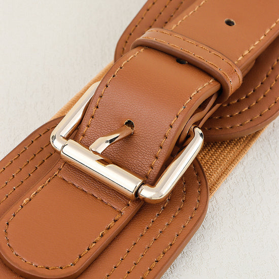 Elastic Waist Seal Square Pin Buckle All-match Fashion Belt