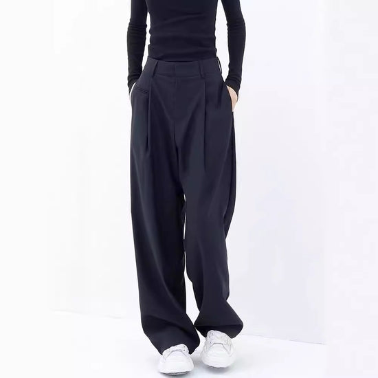 Design Drape Wide-leg Casual Pants Straight-leg Pants